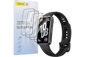 GXAYZ [4 Pack] Screen Protector for Huawei Band 10, 3D Curved Full Coverage, Scratch Resistant,Easy Installation,9H Hardness