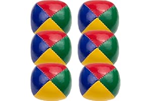 ZQuintuplian 6-Piece Soft Juggling Balls for Kids - 5cm Durable Practice Set