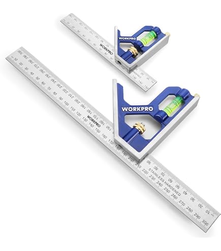 Hultafors 52ME Combination Square – 300mm (12 Inch) Metal Ruler & Angle Tool | Precision Measuring For DIY & Woodworking