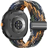 Rongep [&Ouml;rg&uuml; Loop] Samsung Galaxy Watch 9/8 44mm/40mm/Classic 46mm ile Uyumlu Kordon Manyetik Tokalı Samsung Watch 9 44mm Kor