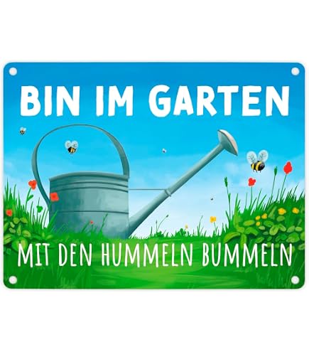 5 Garten-Bienen Auf Stäben - Dekorative Stecker Für Beet & Terrasse, 34,4 Cm, Gelb