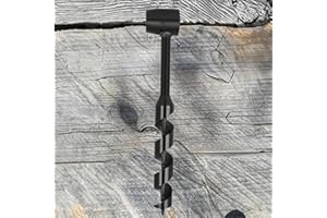 FLYINGWING 1" x 10" Scotch Eye Holzschneckenbohrer, Handbohrer für Bushcraft-Rucksack und Camping Überlebenswerkzeuge