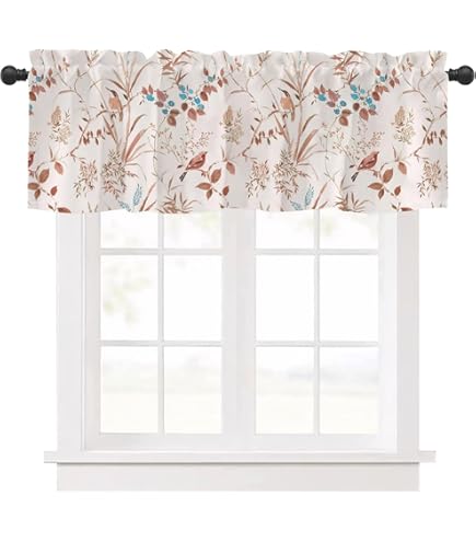Hiasan Cortinas De Cenefa Para Cocina, Opacas, Con Aislamiento Térmico
