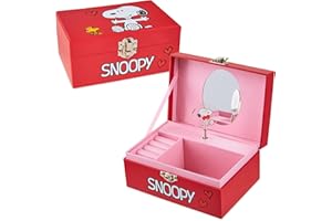 Peanuts Snoopy Musical Jewellery Box for Girls with Compartments - Girls Gifts