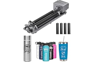 ATOMSTACK R6 y H5, rodillo giratorio y base alta, El rodillo giratorio soporta el ATOMSTACK P1 al comprobar objetos cilíndricos como termos, bates de béisbol, etc.