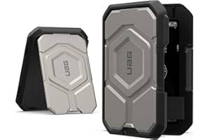 URBAN ARMOR GEAR Magnetic Wallet / Porte-monnaie (aimant ultra puissant, RFID Blocking, fonction kickstand, jusqu'à 3 cartes) Noir