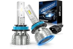 SHINYY Bombillas H11 H8 H9 LED de Coche 60W 16000LM, 12V 6500K Blanco CSP Chips 500% Brillo con Ventilador Lámparas LED H11 de Faro para Luz de Cruce o Carretera, Anti Error Canbus (2PCS)