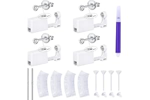LAURITAMI öronpiercingkit, 4 st öronpiercingpistoler med örhängen, assepsis engångs gör-det-själv självpiercingkit med öronvå