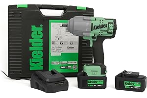 Kielder KWT-085-02 18v Brushless Cordless 1/2" 1790Nm High Torque Impact Wrench Kit, 2 x 5.0Ah Li-ion TYPE18 Battery, Charger & Case