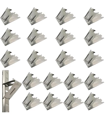 10 Clip Per Mensole Frigorifero In Acciaio Inox 304 - Staffe Spesse 1.5mm Per Congelatore