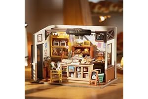 ROWOOD 3D Casa De Muñecas De Madera Panadería | Miniatura DIY Modelo Kit | Idea De Regalo para Adultos, Niños, Niñas, Mujeres (Becka's Baking House)