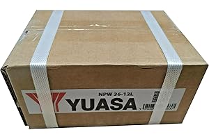 Yuasa NPW36-12 Batteria al Piombo 12V 7Ah/7.2Ah Batteria di Ricambio Sigillata, Affidabile per UPS, Sistemi di Allarme, Gruppi di Continuità, Sicurezza e Videosorveglianza Qualità Superiore Ipertek®