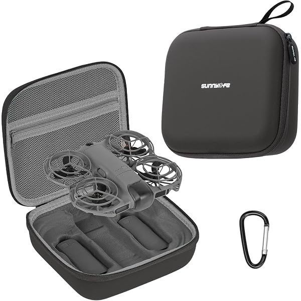 Caja De Almacenamiento Impresa En 3D Para DJI Neo 2 – Funda Rígida Con Espacio Para 2 Baterías – Viaje Y Protección