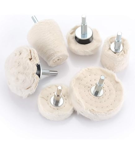 Tampone Lucidante Lana Grado Professionale 3 Pollici Per Trapano - Foto 11