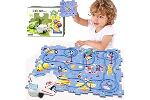 ZBATHTOY Toys for 3 Year Old Boys Gifts, Toy Cars for Kids Age 3 4 5 Race Track, 25 PCS Puzzle Racer Kids Car Track Set, Early Development & Activity Toys for 2-6 Year Old Boys Christmas Birthday Gifts