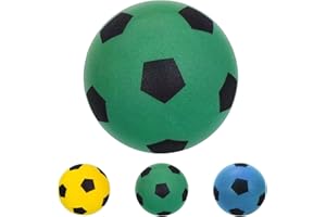 WEXFFU Ballon en Mousse 21cm Ballon Mousse, Balle en Mousse en Tissu Souple de pour Les Jeux d'entraînement en Intérieur et en Extérieur Silent Ballon Mousse Foot