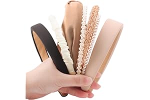 DRESHOW Bandeaux Tendance pour Femmes Différents Modèles Bandeaux Antidérapants Serre-tête en Perles Florales Bandeau Cheveux Rembourrés Accessoires de Cheveux Vintage pour Femmes et Filles