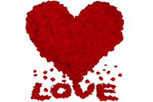 mauepersu 4000 Stück Künstliche Blätter Für Rosen, Künstliche Rosenblätter Rot - Valentinstag, Rosenblätter Hochzeit Zum Streuen, Valentinstag, Den Tischaufsatz, Geburtstag, Romantische Atmosphäre