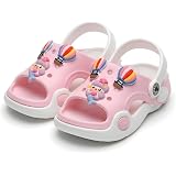 HOOH Kids Unisex Open Toe Clogs for Boys and Girls Cute Charms for Up to 5 Years: 