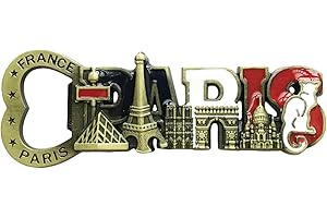 WEDARE MAGNET SOUVENIR Parigi Francia frigorifero magnete apribottiglie turistico Souvenirs Collection, Parigi adesivi magnetici frigorifero magnete birra apribottiglie