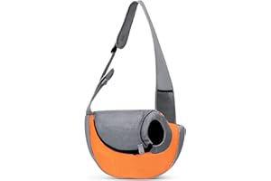 ALLSOPETS Katze Haustiertasche Tragbare Hunde Haustiere Tasche Reisen Haustier Schultertaschen Katzentragetasche Haustiere Katze Welpen Kleine Hunde Umhängetasche Camping Haustiertaschen Orange