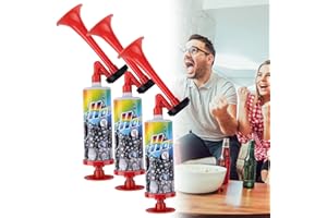 DqiUnaX 3 Tröten, Luft Signalhorn, Lautes Airhorn Zum Anfeuern, Fanfare Druckluft, Ideal Für Feste Und Veranstaltungen, Praktisches Set Mit 3 Signalhörnern