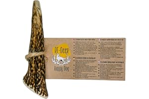 RF - DEER Antler di cervo | Taglia S | Masticatori naturali per cani | Masticatori di osso per il piacere e la cura dentale | Versione dura | Qualità Premium| 51-70 g | 11-13 cm