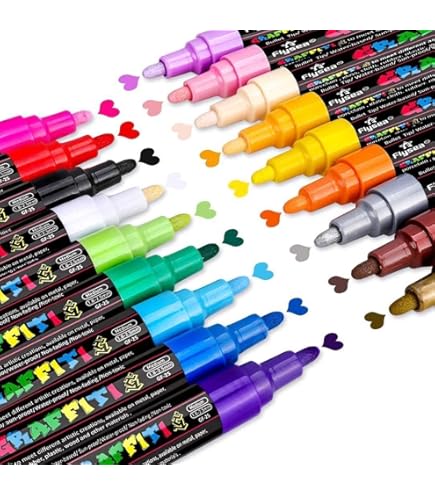 Lot De Marqueurs Acryliques Campus - Pointe Ronde 2mm, à L'Eau, Opaques Et à Séchage Rapide - Pour Surfaces Multiples