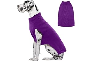 IECOii Big Dog Pullover,XXXXL Abbigliamento per cani di grossa taglia, cappotto invernale per cani di grossa taglia, abbigliamento caldo autunno per animali domestici, abbigliamento a maglia Doberman