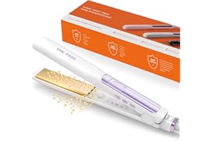 Faszin Hair Straighteners, Ionic Titanium Plate for Smooth Shiny Results, 20S Fast Heat Up Flat Iron, Clear LCD Display, 2 in 1 Straightener and Curler Styling Tool for Straighten Hair