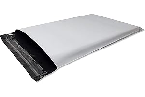 UNIVERS GRAPHIQUE UniversGraphique, 100 Versandtaschen A4 250 x 350 mm Warensendung Wasserdicht Versandbeutel Weiß Plastik Blickdicht Selbstklebend Umweltschutz Geschenktasche Dünner 13g-Kunststoffumschlag