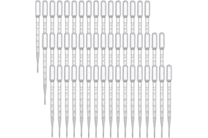 SYOLEE 50 Pcs Transfer Pipettes 3ml Disposable Dropper for Transferring Perfume Essential Oils and Mixing Paint Lab