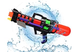 Sunshine smile Wasserpistole groß,1000ML Pool Wasserspritzpistolen mit 8-10 Meter Reichweite für Kinder Erwachsene,Water Gun Water Blaster für Sommerpartys, Strand, Pool, Garten Strandspielzeug