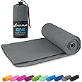 Fit-Flip Microfibre towel - compact, ultra lightweight & fast drying travel towel - the perfect sports, gym & beach towel, ca