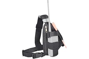 HYSHIKRA Pettorina per walkie talkie con cinghia compatibile con radio bidirezionale Baofeng Motorola Kenwood Midland Presiden Randy (III) a 3 vie