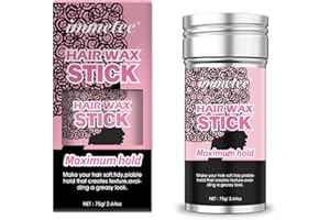 immetee Stick Di Cera Per Capelli, Bastone Di Cera Per Capelli, Parrucche Bordo Controllo, Slick Stick Capelli Non Grassa Styling Capelli Pomata Stick (75 G, 2,64 Once)