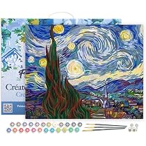 Figured'Art – Dipingere Con I Numeri Tempio Di Chiangmai, Kit Completo Su Tela Già Incorniciata 40x50cm, Per Adulti, Hobby Creativo Antistress