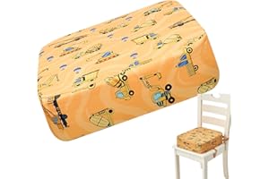 YUPEUOOE Rehausseur Chaise Enfant, Coussin de siège Enfant, Lavable à l'eau Fort Support Portable Chaise Surélevée, Portable Réhausseur Coussin pour les Repas des Jeunes Enfant, 36x32x9cm