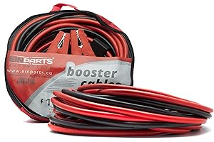EinParts Starthilfekabel für Autobatterie 12V/24V 9m EPBC100A Überbrückungskabel 1000A 2x9 Meter 35mm² mit Reisetasche