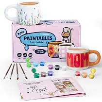 Pott'd Kit Crea Un Orologio Da Parete O Scrivania – Argilla Ad Asciugatura All'Aria, Colori Acrilici, Meccanismo E Batteria