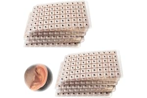 KIRZAX 1200pcs toppa auricolare di agopuntura, toppa di pressione dell'orecchio, terapia auricolare di massaggio dell'orecchio, toppa eliminabile di massaggio dell'orecchio