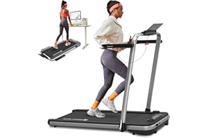 Mobvoi Home Treadmill SE Smart AI con TicSports App Cinta De Correr Plegable 3 En 1 2.5 HP Compact Portable Under Desk con Control Remoto Pantalla LED para El Hogar Y La Oficina 120KG 12 KM/H