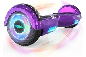 MEGA MOTION Hoverboards para Niños, Hoverboards 6,5 pulgadas con altavoz Bluetooth, con Luces LED, Regalo para Niños y Adolescentes