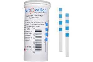 Bartovation 4 dyna koboltklorid fuktighet testremsa 20 % - 80 % fuktighet [flaska med 50 remsor]