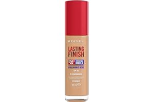 Rimmel London Lasting Finish 35 Hour, 170 Wheat, fondotinta, lunga durata, idratante, formula vegana, copertura totale, 30 ml