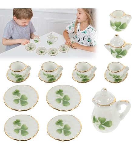 Miniature Théière En Métal 1/12 Avec Tasses - Accessoire Maison De Poupée, échelle Miniature - 10