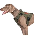 Harnais Chien OneTigris Tactique - Nylon 1000D Imperméable - MOLLE XL Noir