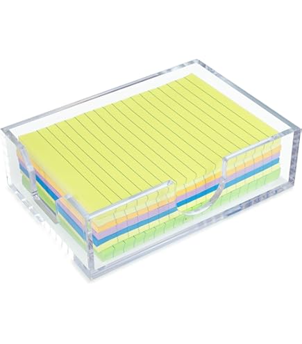 Porta Post-it Con Stencil - Organizzatore Note Con Fessure, Ideale Per Scrivania Ufficio - Foto 10