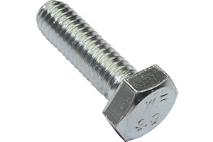 AERZETIX - C47303 - Lot de 100 Boulons M6x20 à tête Hexagonale Classe 8.8 DIN 933 - en Acier Zingué - filetage métrique à pas standard