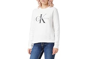 Calvin Klein Jeans Mujer Sudadera Core Monologo sin Capucha